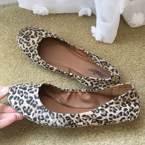 Lucky Brand Cheetah Print Ballet Flats